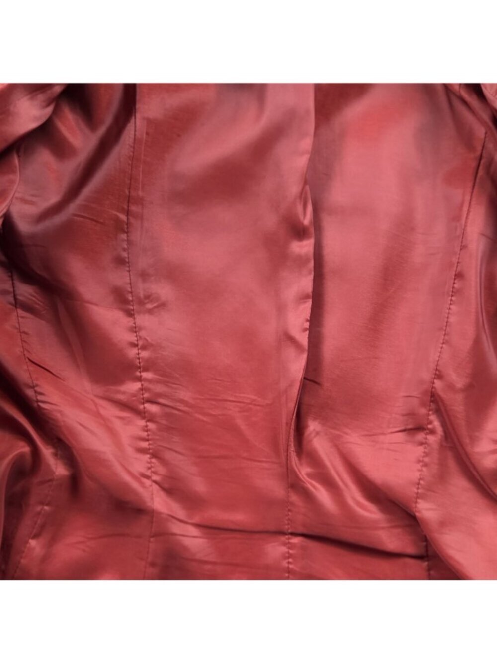 Talbots Blazer Jacket Womens 10P Petite Red Zip Up Casual Office - Picture 5 of 8